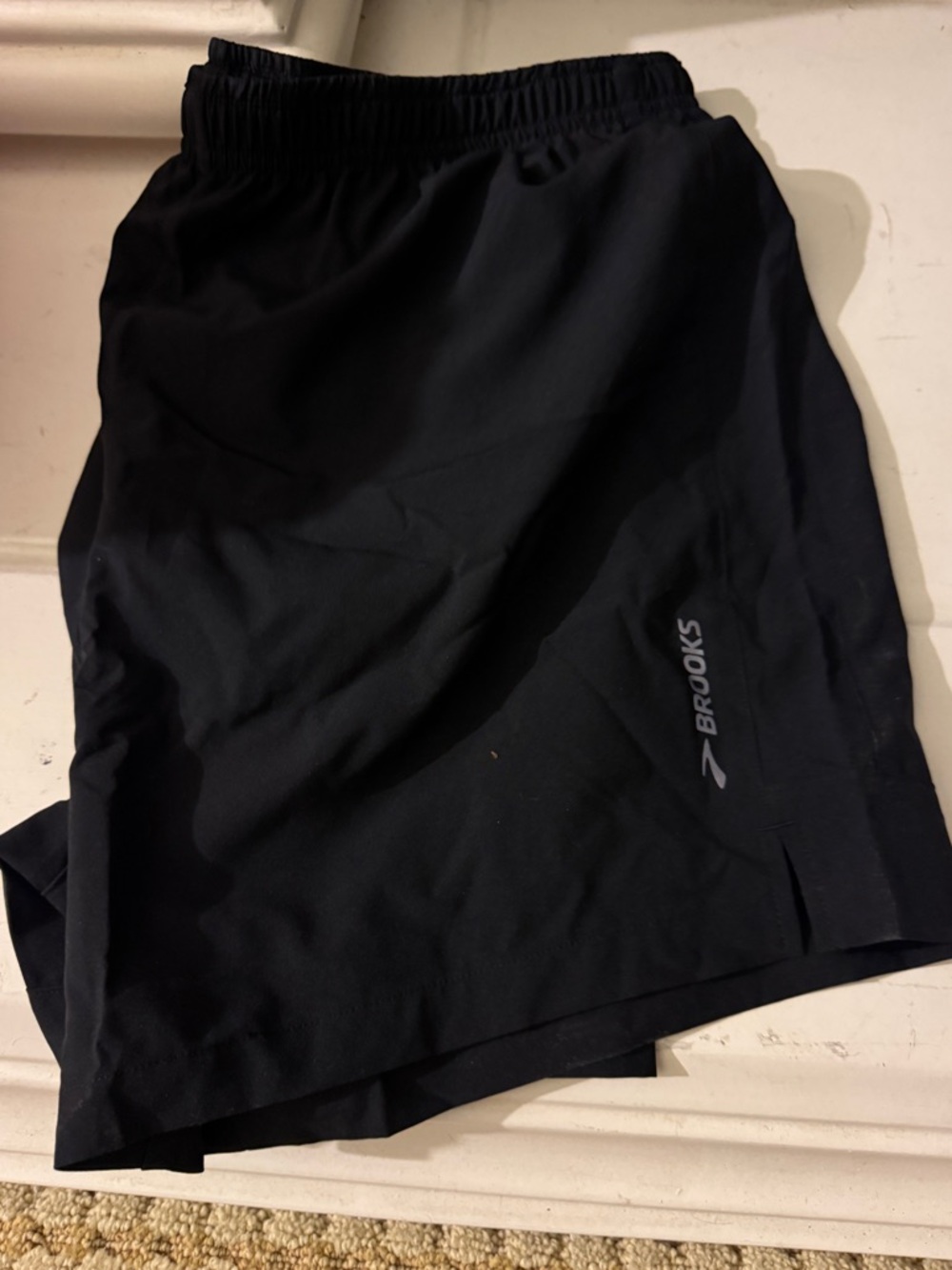 NEW Brooks Men’s Running Shorts (Medium) – Lined, 5” – Black - Picture 2 of 4